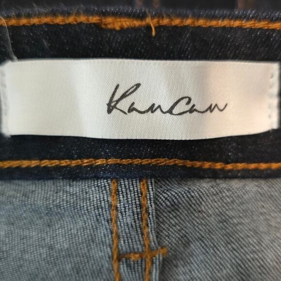 KanCan Whiskering Distressed Exposed Button Fly Women's Skinny Jeans 3 - 25 - Picture 3 of 5